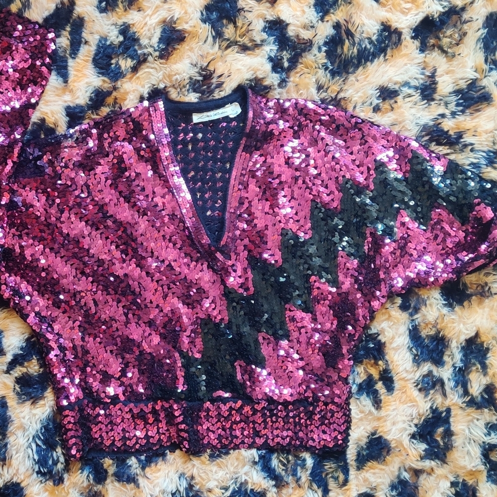Lillie Rubin Sequin top